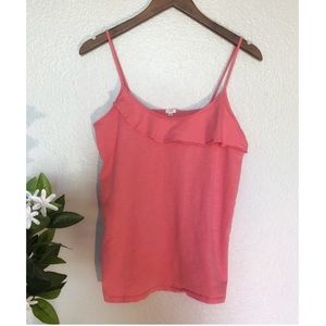 J. Crew Cotton Hot Pink Tank Top